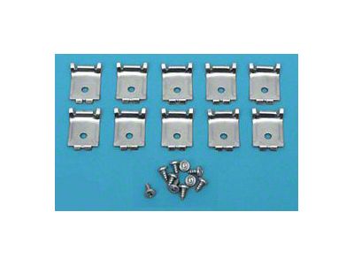 Rocker Molding Clip Set (1955 Chevy Bel Air; 1955 Chevy 150; 1955 Chevy 210; 1955 Chevy Nomad)