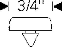 Chevy Rubber Bumper, Hood Stop On Grille (1949-1952 Fleetline; 1949-1952 Styleline Deluxe)