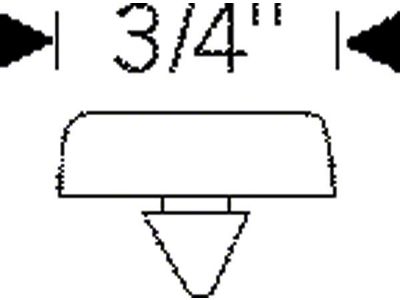Chevy Rubber Bumper, Hood Stop On Grille, 1949-1952
