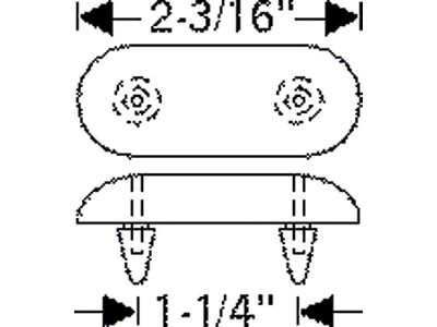 Chevy Rubber Bumper, Rear Bumper Deflector, 1949-1954