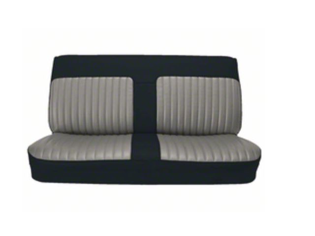 Chevy S-10 Seat Cover, Bench, Standard Cab, Front, Vinyl, Velour Inserts, Without Headrest, 1982-1993