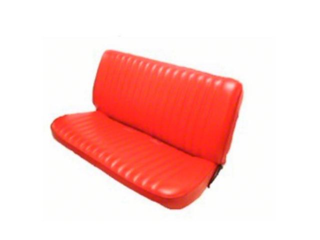 Chevy S-10 Seat Cover, Bench, Standard Cab, Front, Vinyl, Velour Inserts, Without Headrest, 22 Tall Backrest, 1982-1993