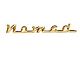 Chevy Script Emblem, Nomad, Gold, 1955-1957 (Nomad, All Models)