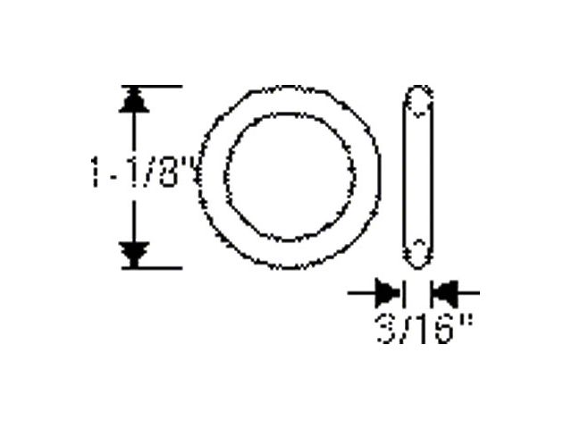 Chevy Seal, Control Arm Pivot Bolt, Lower, 1949-1954