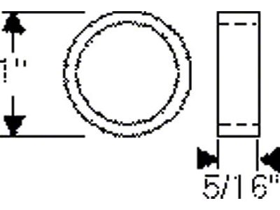 Chevy Seal, Control Arm Shaft, Upper And Lower, 1949-1954