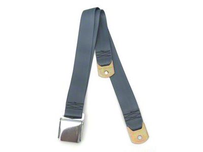 Chevy Seat Belt, Front, Blue, 1955-1957