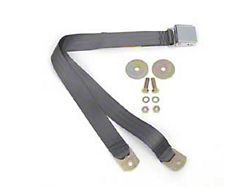 Chevy Seat Belt, Front, Charcoal, 1955-1957