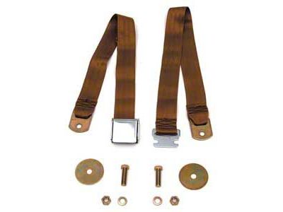 Chevy Seat Belt, Rear, Copper, 1955-1957