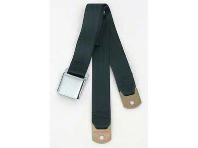 Chevy Seat Belt, Rear, Dark Green, 1955-1957