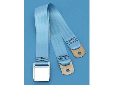 Chevy Seat Belt, Rear, Powder Blue, 1958-72