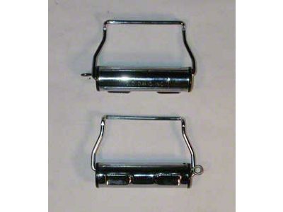 Chevy Seat Belt Reels, Chrome, 1955-1957