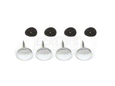Chevy Bel Air Seat Button Set Silver, 1956