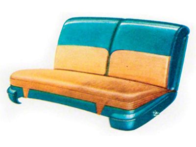 Chevy Seat Cover, Front, 2-Door Hardtop, Bel Air, 1955 (Bel Air Sports Coupe)