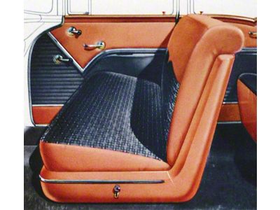 Chevy Seat Cover, Front, 4-Door Sedan, Bel Air, 1955 (Bel Air, 4-Door Sedan)