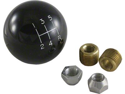 Chevy Shifter Ball, Tremec 5-Speed, Black, 1955-1957