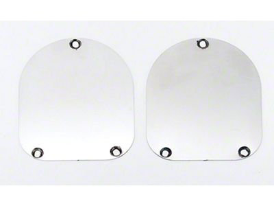 Chevy Shock Covers, Stainless Steel, Nomad, Wagon, 1955-1957