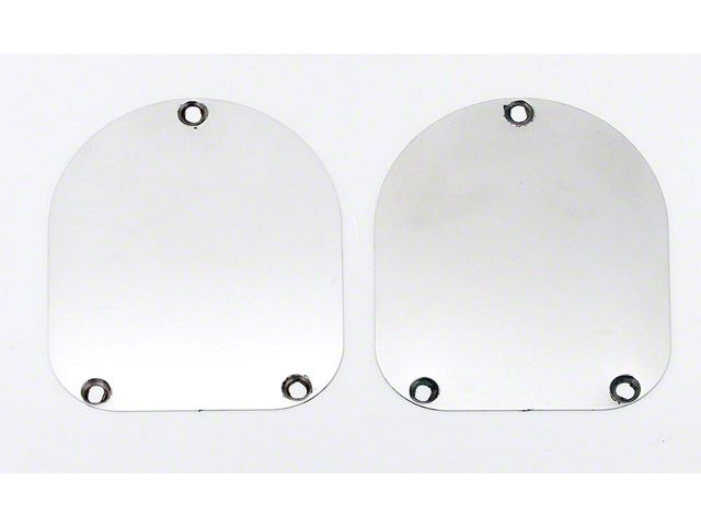 Chevy Shock Covers, Stainless Steel, Nomad, Wagon, 1955-1957
