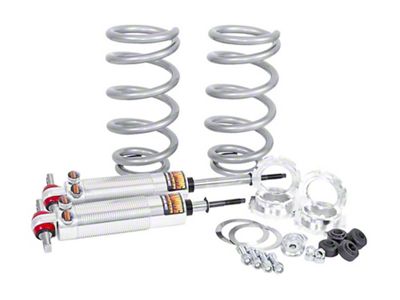 Chevy Shocks, Front, Coil-Over Dual Adjustable, 250 Lbs Spring Rate, Flaming River, 1955-1957