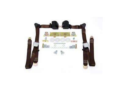 Seat Belts,3-Point Shoulder Harness,Brown,55-57