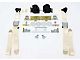 Chevy Shoulder Harness, Seat Belt Kit, 3-Point Retractable,Ivory, 1955-1957