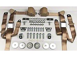 Shoulder Harness, Seat Belt Kit, 3-Point Retractable, Tan (55-57 Chevy Bel Air; 55-57 Chevy 150; 55-57 Chevy 210; 55-57 Chevy Nomad)