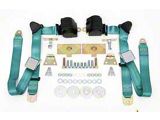 Chevy Shoulder Harness, Seat Belt Kit, 3-Point Retractable, Turquoise (55-57 Chevy Bel Air; 55-57 Chevy 150; 55-57 Chevy 210; 55-57 Chevy Nomad)