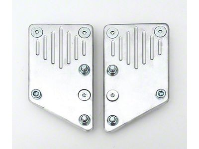 OPR Chevy Side Engine Mount Adapters, Unpolished, Aluminum, LS1, LS2, LS3 & LS6 Engine, 1955-1957