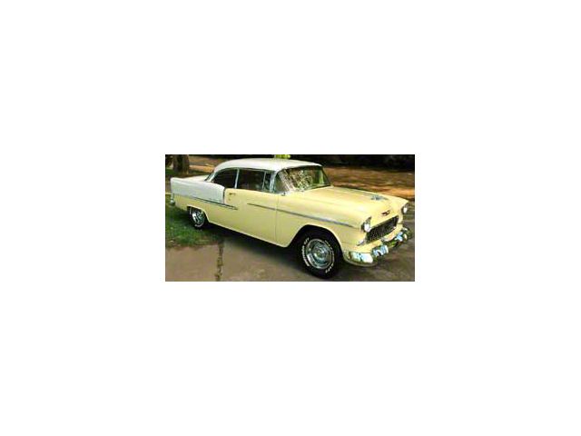 Chevy Side Glass Set, Date Coded, Tinted, 2-Door Hardtop, 1955-1957