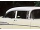 Chevy Side Glass Set, Installed In Lower Channels, Smoke Tinted, 2-Door Sedan, 1955-1957