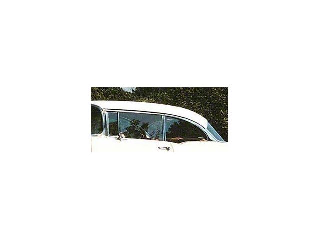 Chevy Side Glass Set, Tinted, 2-Door Hardtop, 1955-1957