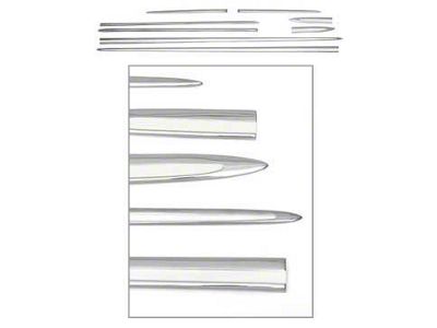 Chevy Side Molding Set, Stainless Steel, 2-Door Hardtop Or Convertible, Bel Air, 1955