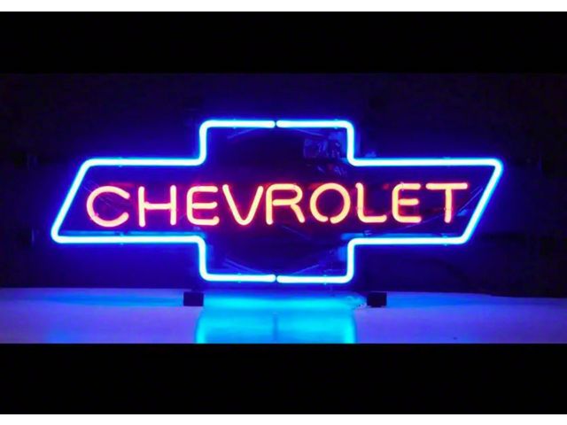 Chevy Sign,Neon,Bowtie