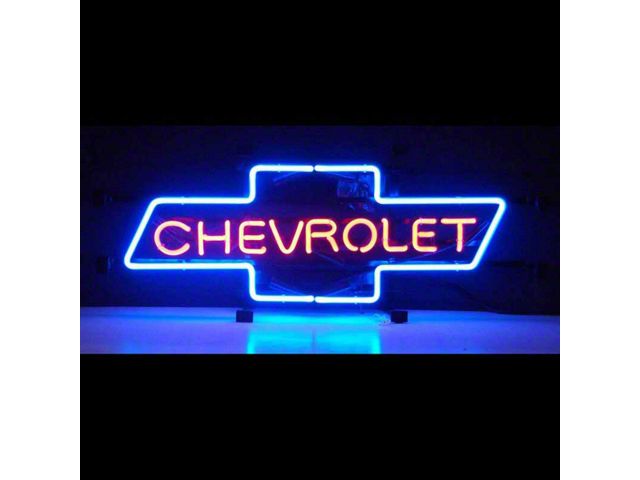 Chevy Sign, Neon, Bowtie