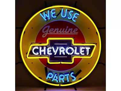 Chevy Sign, Neon, Genuine Chevy