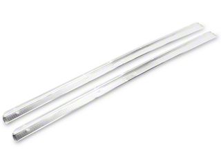 OER Stamped Aluminum Door Sill Plate Pair For 1955-57 Chevy Bel Air / 150 / 210 / Nomad (2-Door)
