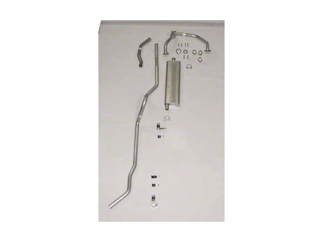 Chevy Single Exhaust System, For Use With 2-Barrel Carburetor, Stainless Steel, Nomad, Wagon, Delivery, 1956