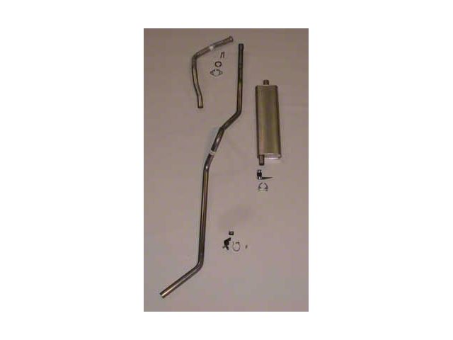 Chevy Single Exhaust System, For Use With 6-Cylinder Engine, Aluminized, Wagon, Nomad, Delivery, 1955
