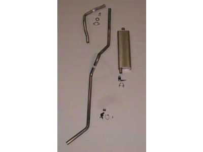 Chevy Single Exhaust System, For Use With 6-Cylinder Engine, Aluminized, Wagon, Nomad, Delivery, 1955
