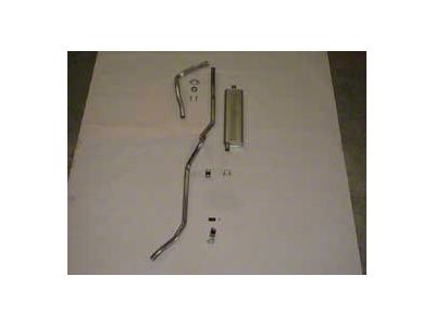 Chevy Single Exhaust System, For Use With 6-Cylinder Engine, Aluminized, Wagon, Nomad, Delivery, 1957