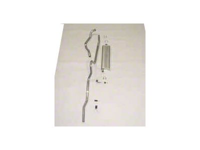 Chevy Single Exhaust System, For Use With 6-Cylinder Engine, Stainless Steel, Sedan, Hardtop, 1956