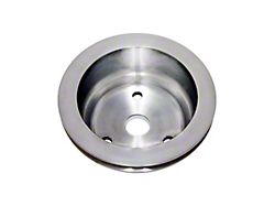 Aluminum Crankshaft Pulley, Long Water Pump, 1 Groove (67-92 Camaro)