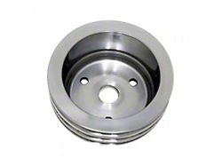 Chevy Small Block Aluminum Crankshaft Pulley, Short Water Pump, 3 Groove