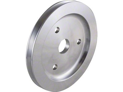 Chevy Small Block Aluminum Crankshaft Pulley, Small Water Pump, 1 Groove