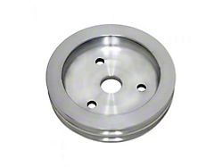 Machined Aluminum Sml Blk Crankshaft Pulley, SWP, 2 Groove (53-82 Corvette C1, C2 & C3)