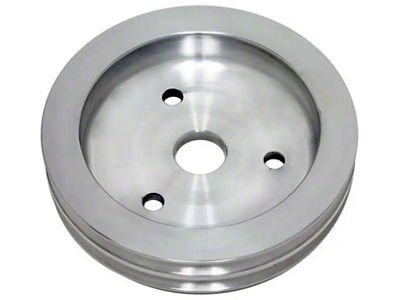 Machined Aluminum Sml Blk Crankshaft Pulley,SWP, 2 Groove