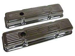 Valve Covers,S/B,Chrome,350 Logo,Tall,1958-1986