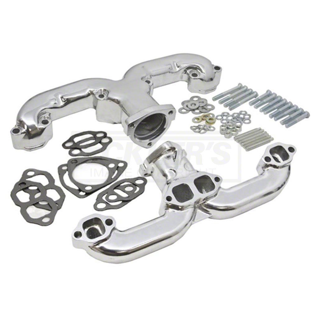 Chevrolet GMC Straight Down Ram Horn Exhaust Manifold – OE Spec, Driver/Passenger Side