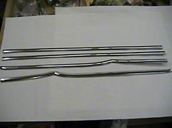 Restored Beltline Moldings; Stainess Steel (55-57 210 2-Door Sedan)