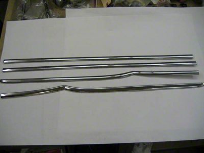 Restored Beltline Moldings; Stainess Steel (55-57 210 2-Door Sedan)