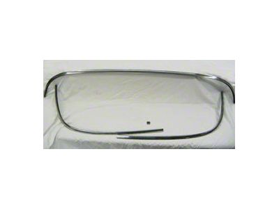 Chevy Stainless Steel Rear Glass Set, 4-Door Hardtop, Restored, 1956-1957